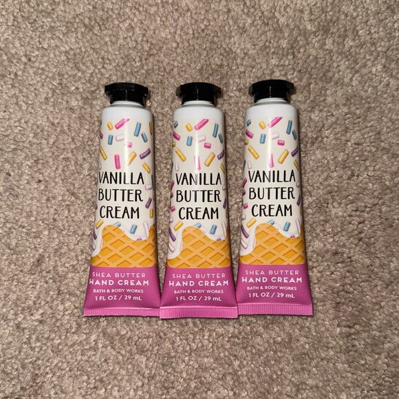 Bath & Body Works Other - New Bath & Body Works Vanilla Butter Cream set of 3 Mini Collection